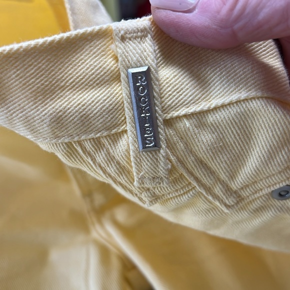 Vintage Rockies in Butter Yellow Size 28/7 Rigid 100% Cotton Denim - Picture 11 of 13